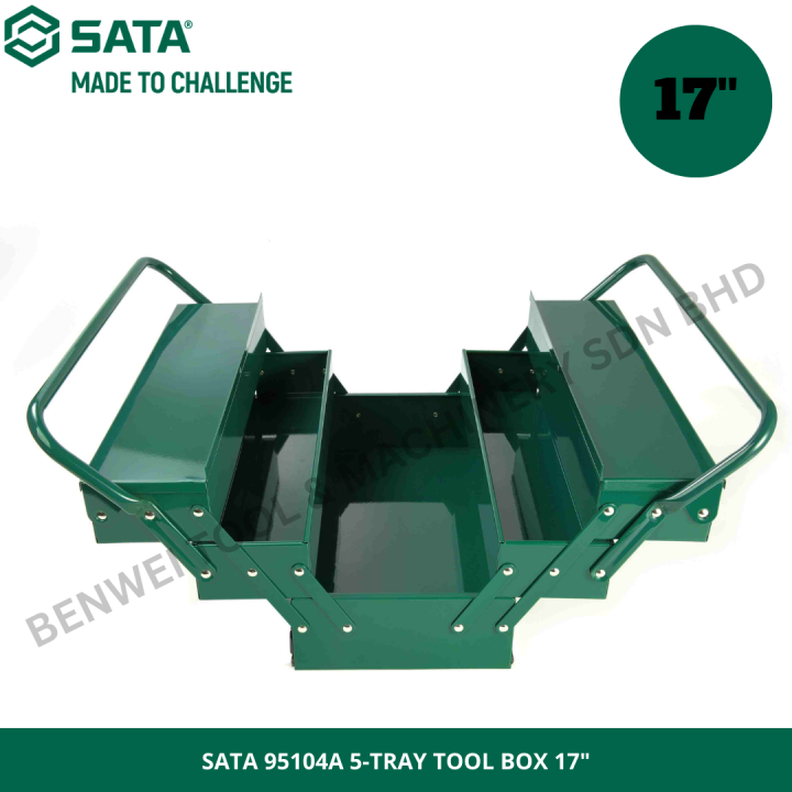 SATA%2095104A%205-TRAY%20TOOL%20BOX%2017"%20/%20METAL%20TOOL%20BOX%20430%20X%20200%20X%20200%20MM%20/%205%20TRAY%20CANTILEVER%20TOOL%20BOX%20-%20Image%202