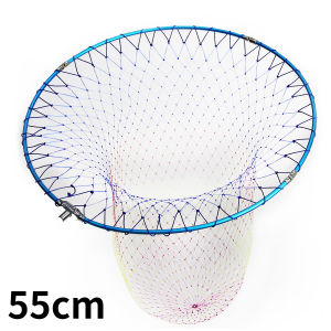 SANLIKE Fishing Net Foldable Fishing Landing Net Aluminum Alloy Frame Nylon Mesh Fit for 12mm Imperial Screw Thread Fishing Tackle
