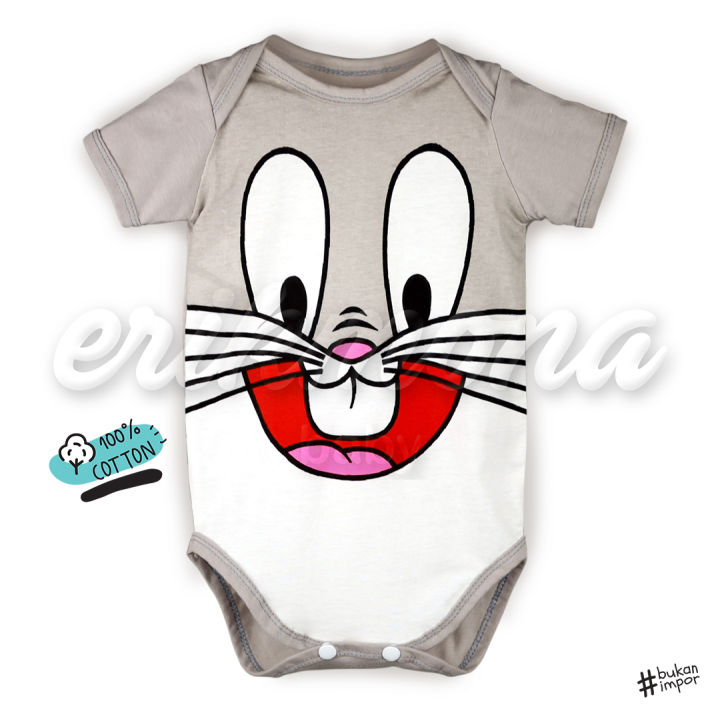 ❤️ baju bayi jumper bayi baju anak karakter lucu bugs bunny