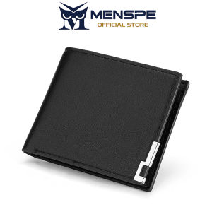 MENSPE Mens Wallet Simple Short Wallet Soft PU Business Wallet Multi-Card Position Wallets Travel Purses Coin Pouch ID Credit Cards Holders