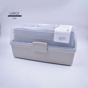Medicine Storage Box 3 Layered Multipurpose Crafts Organizer First Aid Supplies Compartment Medical Equipment Kit