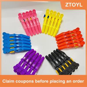 【ZTOYL】 5pcs lot Plastic Hair Clip Hairdressing Clamps Claw Section Alligator Clips Barber For Salon Styling Hair Accessories Hairpin