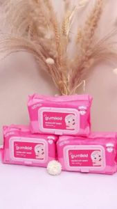 [KID] Thùng 10 gói khăn ướt Gumi không cồn không parabens cao cấp dành cho em bé.