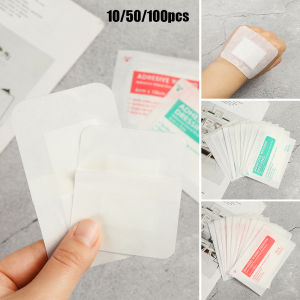 【ZY】10x10cm 10x15cm Emergency Wound Dressing Band Waterproof Material Wound Sticker Bands Non-woven Aid Bandage