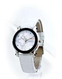 Marie Claire Women Leather Strap Watch White MCPFR1415-01B
