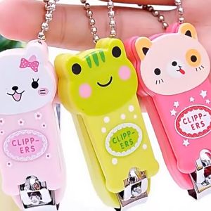 Pemotong Kuku 卡通迷你指甲剪 Cartoon Mini Nail Clipper 可爱便携折叠指甲剪美甲修 甲工具 Portable Manicure Tool Travel Nail