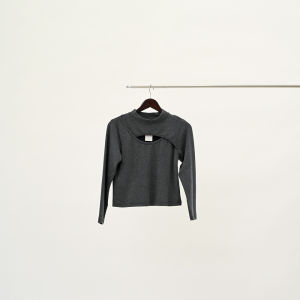 MASCOT Atasan Wanita Knitt Tangan Panjang (045) Top Rib Premium Kekinian