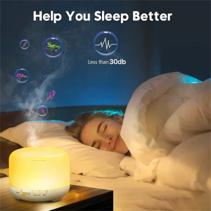 500ml LED Warm White/7Colors Air Humidifier Humidificador Diffuser Rechargeable Air Aroma Essential Oil Aroma Diffuser Air Purifying Mist Maker Aroma Pelembap Udara Wangi 加湿器
