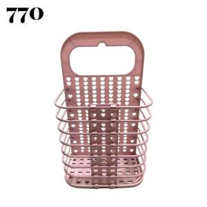 SKY E-COMMERCE CO.Ltd COD #770 Plastic Laundry Basket Suction Cup Hanging Basket Dirty Clothes Foldable Storage Basket Organizer