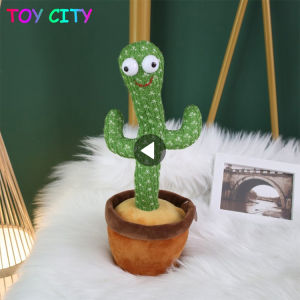 Tik tok hot dancing cactus english song Speaker Talking Charging Voice Repeat plush Cactu Dancer toy Plushie Stuffed toys for Baby Girl