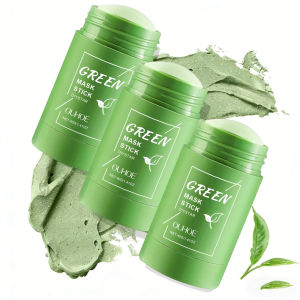 new 1~5PCS Green Tea Clay Stick For Face Green Mask Stick Smear Acne Shrink Blackhead Green Tea Extract Facial Mask Pore Cleansing hot