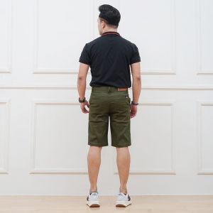 Celana Pendek Chino | Chinos Hijau ARMY Pria | Cowok Distro Kualitas Premium