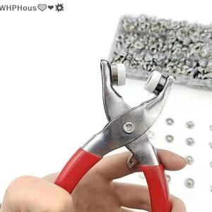 WP💓💛💖 Sets Snap Fasteners Kit Tool Metal Snap Buttons Rings with Fastener Pliers Press Tool Kit for Clothing Sewing
