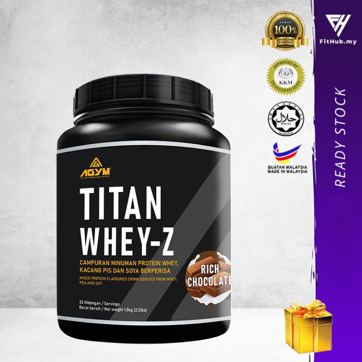 Agym Nutrition Titan Whey 1kg, 33 Servings, (Chocolate) Halal Whey