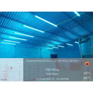 Combo bóng máng đèn cực tím 120cm dành cho trang trại nhà máy thực phẩm