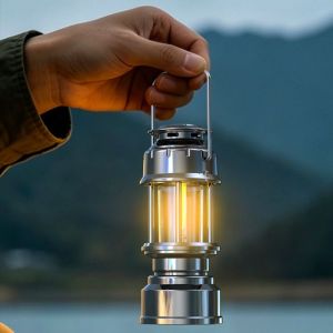 SWEET TIM Portable Horse Lantern Rechargeable Retro Style Camping Light Vintage Bright Emergency Lamp Outdoor