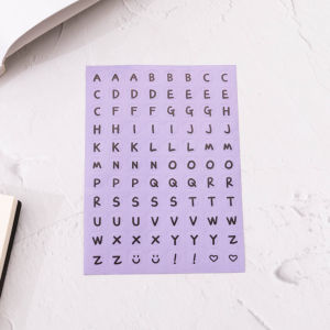 Gratis Ongkir - Numeric Sticker Tulisan Angka / Letter Capital Round Sticker / Decoration Sticker Huruf