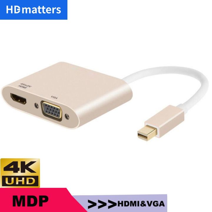 HDMATTER Macbook Pro HDMI Adapter 4K Mini DP To Hdmi Vga Adapter Hdmi Vga Mac Adapter Thunderbolt 2 To Hdmi Vga Dvi Adapter For Apple Mac Lazada Singapore