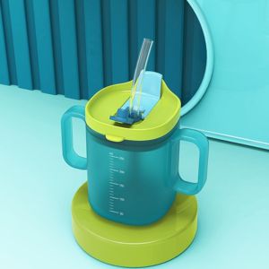 Baby Drinking Cup with Handle Small Water Cup Baby Portable Straw Water Cup Baby Cup Kids Bottle