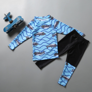 🇲🇾STOK KL (Yr1-12) SET Plus Size Kid Swimming Boy Girl Cartoon Cute Muslimah Budak Swimsuit Swimwear Long Sleeve Long Pant Baju Renang Lelaki Perempuan