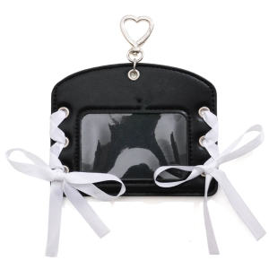 Retro Style Bows Fastening Case Practical PU Material Multiple Slots Secure Storage For Everyday Use