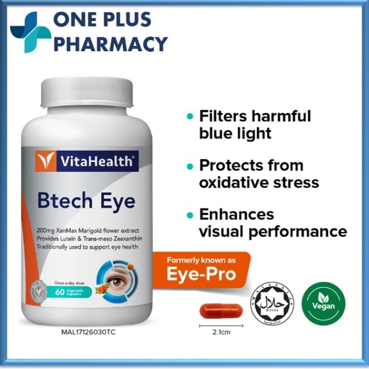 VitaHealth BTECH Eye 60's [EXP 02/2026] / Formerly Eye Pro