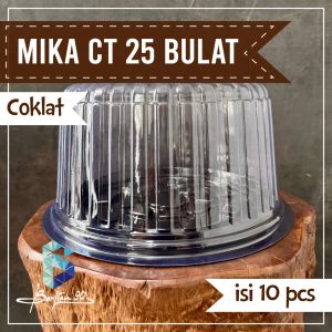 Mika kue bolu bulat CT 25 Mika bolu pesta Transparan isi 10 mika cake  transparan uk.25