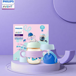 Philips AVENT Sippy Cup For Toddler Baby Wide Neck PPSU Bottle Straw Cup Multi-function Feeding Bottle Gift Box SCF786