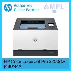 New Launch HP Color LaserJet Pro 3203dw (499N4A) | Free $50eCapitaVouchers | Print only | Wireless | Automatic duplex printing | HP Toner 222A Black Cyan Yellow Magenta 222X | 3-year local Singapore manufacturers warranty provided directly by HP. | 3202