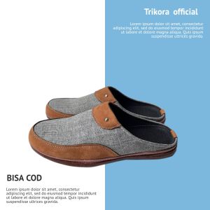 Sandal Slop Trikora  T-1 Sepatu Slop Pria Sandal Pria Sandal Wanita Model Terbaru Size 39-43