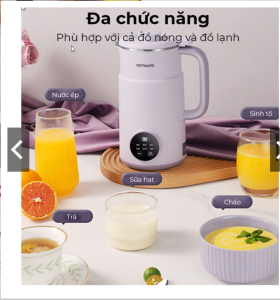 Máy làm sữa hạt OST.MARS xay sinh tố cháo thực phẩm thô...Lõi SUS 304 kháng khuẩn và siêu bền full hộp