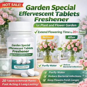 Flower Sterilizer Tablets Preserve Freshness Water Purification and Deodorization Flower Foam