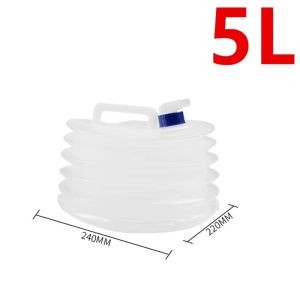XIJIBAN Reusable Folding Water Bucket 5/10/15L Large Capacity Car Water Tank Durable with Faucet Water Bag for Car Travel Outdoor Camping Tourism