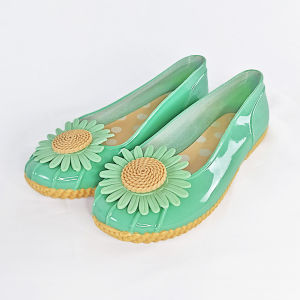 Sandal Wanita Flat Shoes Jelly Balance Polkadot Bunga Korean Style Simple Kasual Praktis COD SPT-92