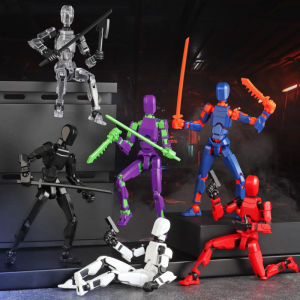 Titan 13 Action Figures T13 Figure 3D Printed Multi-Jointed Movable Lucky 13 Action Figure Nova 13 Action Figure Dummy