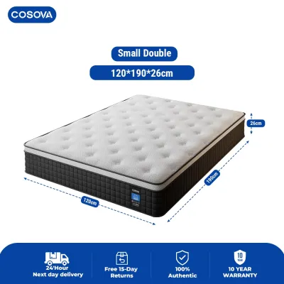 COSOVA 10.2 Inch Independent Spring Memory Foam Mattress Ergonomics Strong Support Mattress