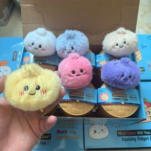 Colorful Simulated Dumpling Squishies Relaxing Relieve Anxiety Antistress Enhance Happy Reusable Rebound Squeeze Reliever Toy