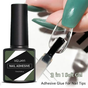 3 in 1 Soft Gel Tip Adhesive Glue For False Tips Extend Press On Nails Nail Art Long Lasting Soak Off UV Gel Nail UV Polish
