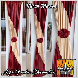 Gorden Kupukupu Mewah Kombinasi Gorden Jendela Minimalis