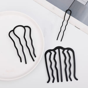 3PCS Korean Style Hairpin Comb U Shape Braiding Twist Fork Curly Hair Clip Fashion Women Styling Tool Hair Sticks Hair Accessories