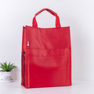 A4 File Folder Document Bag Canvas Business Briefcase Paper Organizer Bag Stationery Multifunctional School Office Supplie