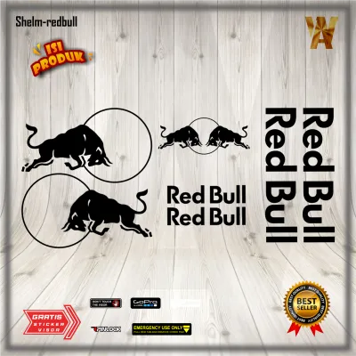 Stiker Redbull Untuk Helm Halfface/Fullface Aksesoris