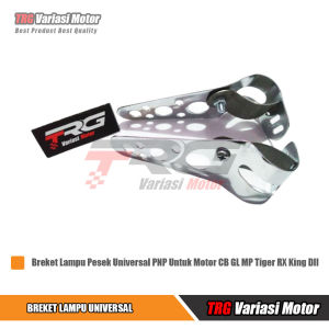 Breket Lampu RX King Kupingan Lampu RX King Pangkon Lampu CB Kupingan Lampu Pesek Universal TRG Varian Warna Silver Ketebalan Plat 1 mm