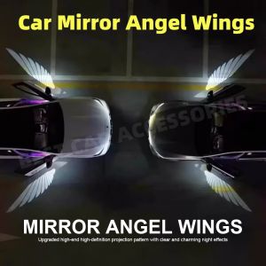 Car Angel Wing rearview mirror ground light welcome light high-end car angel wings（1 set）