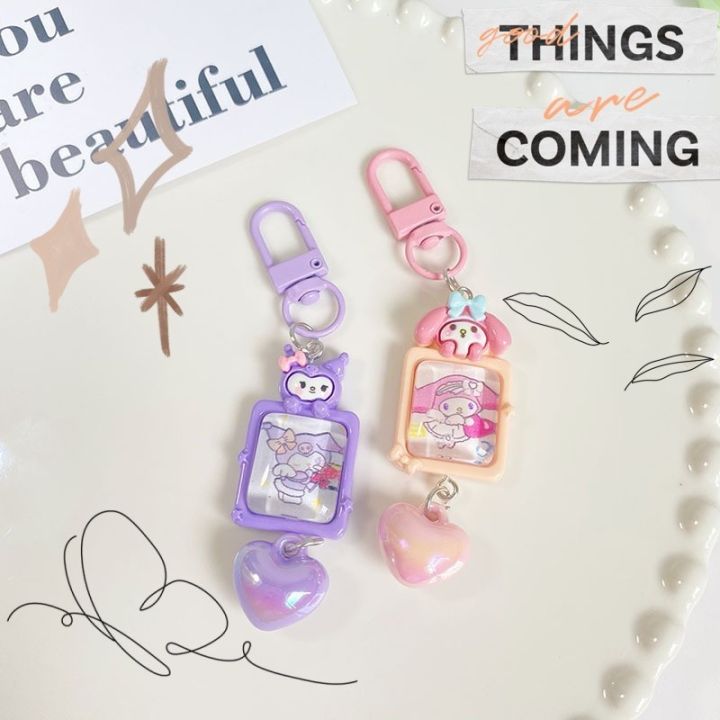 Hello Kitty Sanrio Keychain Cute Cinnamoroll Kuromi Keyring My Melody ...