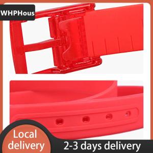 [COD] WHPHous Ship within 24 hours Candy Type Fashion Men And Women Lovers General Belt Silica Gel Belt Plastic Belt Defence Allergy Environmental Protection Belt