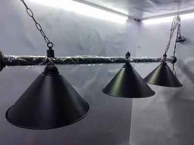3 Heads Matte Black Billiard Lamp/ ilaw ng bilyaran
