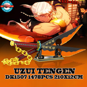 Đồ Chơi Lắp Ráp Mô Hình Kiếm Katana Song Kiếm Của Âm Trụ Uzui Tengen Trong Kimetsu No Yaiba Dk1507 Với 1478+ Mảnh Ghép