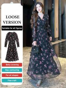 Adjustable Slit Floral Dress: A Versatile Choice for Women