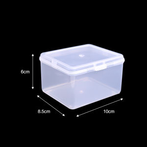 【Free Shipping】Resin Transparent Rectangular Box Card Cover Tape Storage Dust Box Desktop Stationery Storage